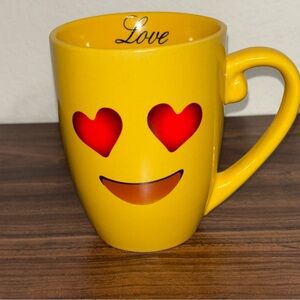 Heart-Eyed Emoji Yellow Mug